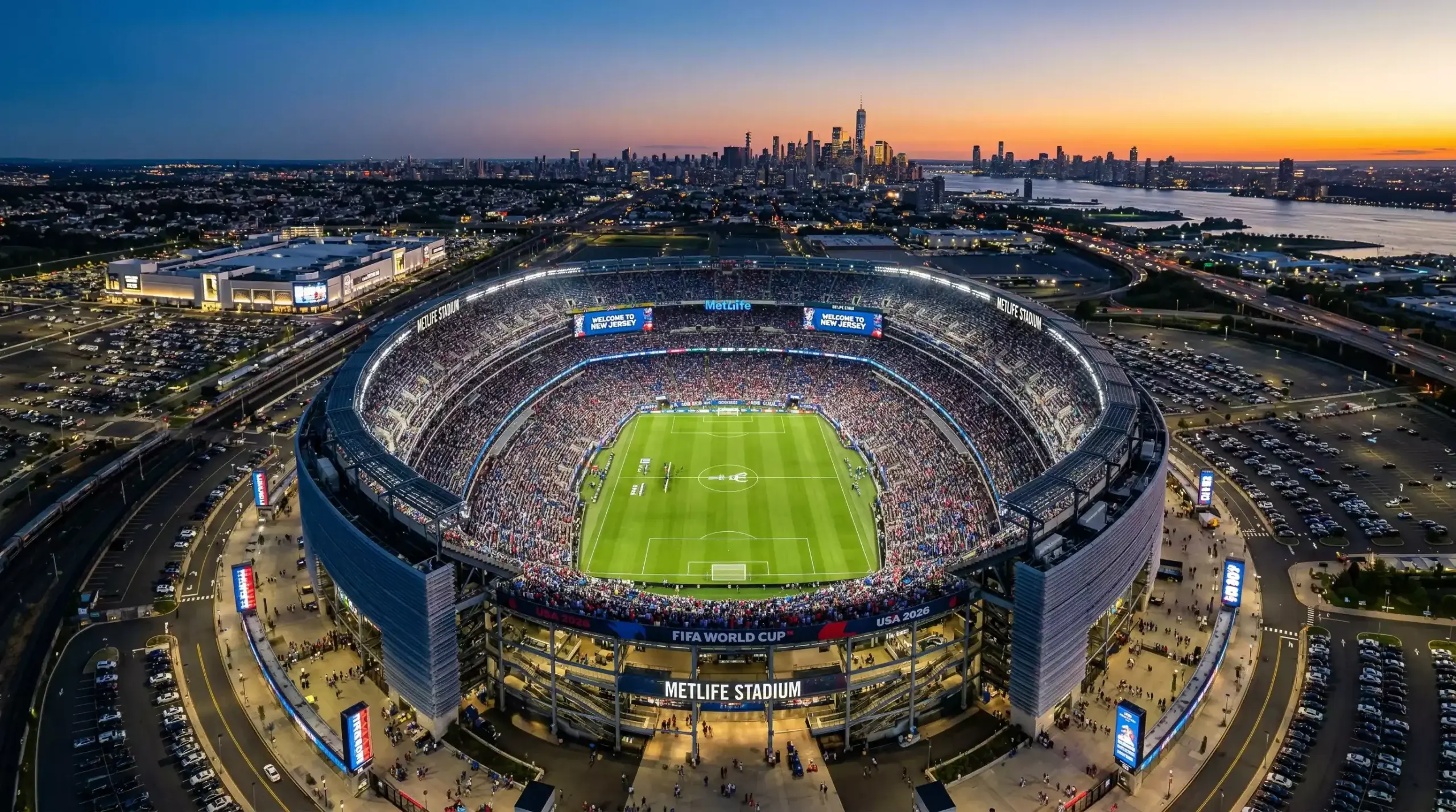 MetLife Stadium in East Rutherford, New Jersey, venue for the 2026 World Cup Final