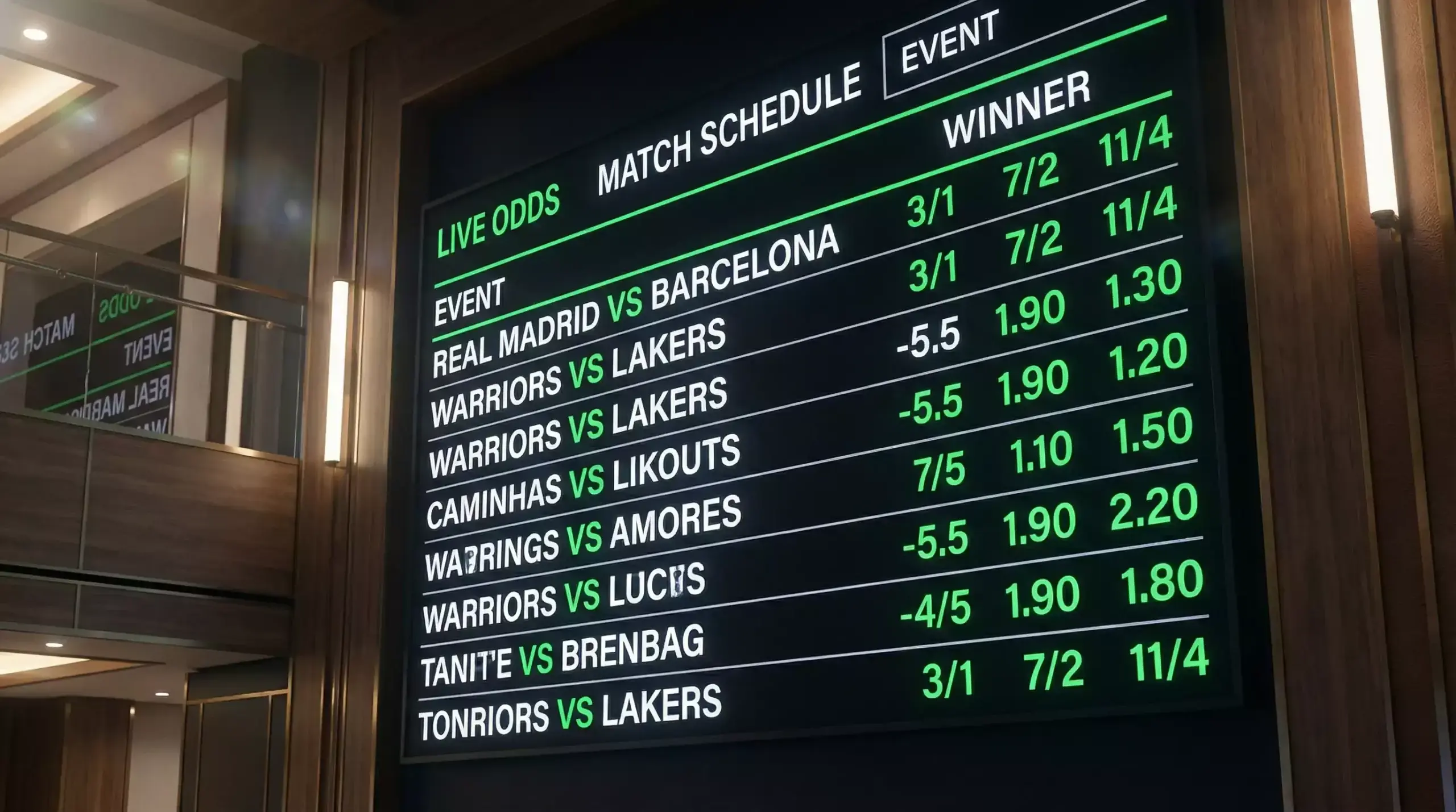 Odds board showing outright World Cup 2026 winner prices for the leading contenders