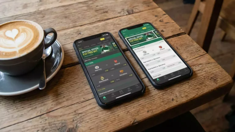 Side by side comparison of World Cup 2026 betting offer terms and conditions on mobile screens